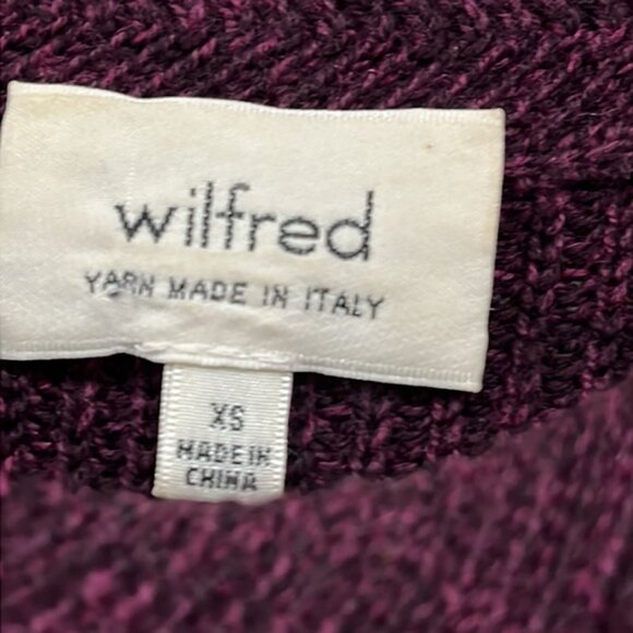 Aritzia Wilfred Palmier Wool Sleeveless Knitted Top Tunic Sweater in Burgundy XS - Picture 6 of 10